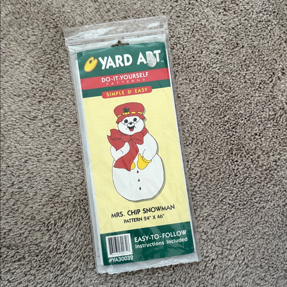 Yard Art DIY Mrs. Chip Snowman Pattern